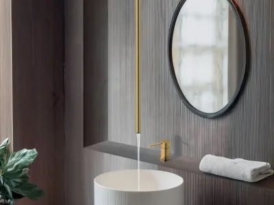 Μπαταρία Νιπτήρα Eurorama Light Gold Brushed R6826-R5309-201.