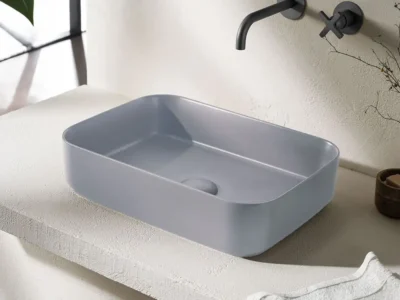 Επιτραπέζιος νιπτήρας μπάνιου Punto Stone Grey Matt 34050-440.