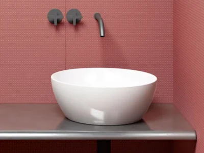 Επιτραπέζιος νιπτήρας μπάνιου Pura 8851-300 42x42cm.