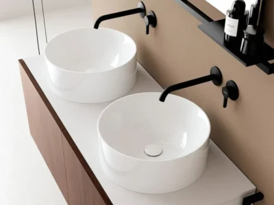 Επιτραπέζιος νιπτήρας μπάνιου Skinny 5407-300 40x40cm.