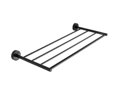 Ραφιέρα πετσετών επιτοίχιας τοποθέτησης Uno Black Matt 969655 60cm.