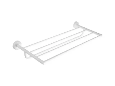 Ραφιέρα πετσετών επιτοίχιας τοποθέτησης Uno White Matt 962566 50cm.