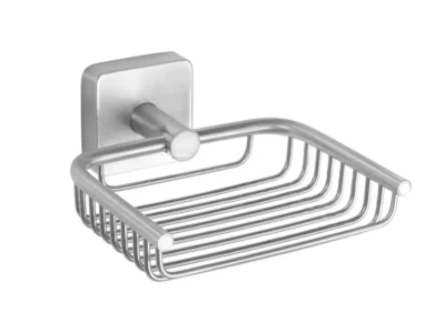 Μεταλλική σαπουνοθήκη επιτοίχιας τοποθέτησης Quattro Inox 430399.