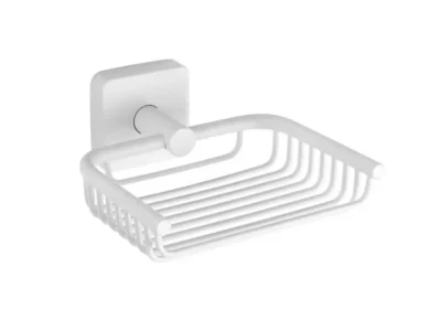 Σαπουνοθήκη μεταλλική επιτοίχιας τοποθέτησης Quattro 430366 White Matt.