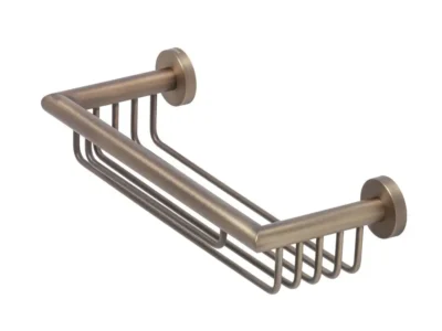 Σπογγοθήκη μπάνιου επιτοίχιας τοποθέτησης Geesa Nemox Antique Brass 6514-221