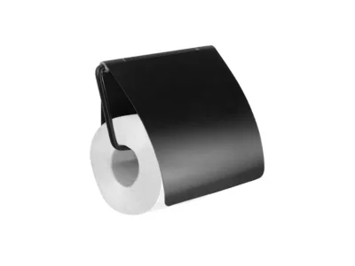 Χαρτοθήκη με Κάλυμμα επιτοίχιας τοποθέτησης Quattro 964155 Black Matt