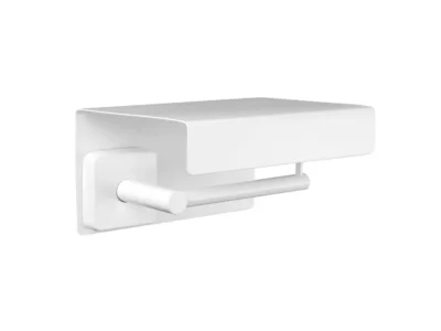 Χαρτοθήκη με Εταζέρα επίτοιχης τοποθέτησης Quattro 449366 White Matt.