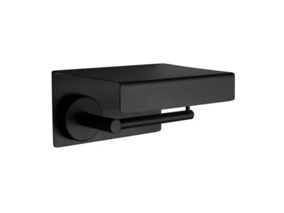 Χαρτοθήκη με Εταζέρα επίτοιχης τοποθέτησης Uno 149355 Black Matt