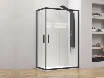 Ορθογώνια καμπίνα ντουζιέρας με Διαφανές κρύσταλλο ασφαλείας Efe 100 REC 150x80cm