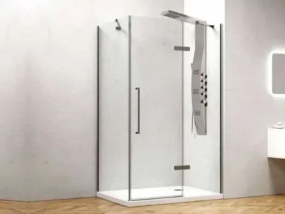 Ορθογώνια καμπίνα ντουζιέρας με Διαφανές κρύσταλλο ασφαλείας Tinos 100 CL 110x70cm