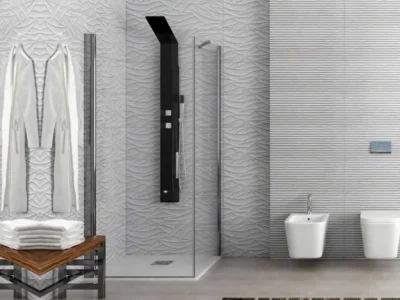 Ορθογώνια καμπίνα ντουζιέρας με Διαφανές κρύσταλλο ασφαλείας S28 REC Free 50x80cm