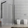 Ορθογώνια καμπίνα ντουζιέρας με Διαφανές κρύσταλλο ασφαλείας S5 REC Free CL 100x80cm
