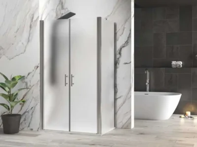 Ορθογώνια καμπίνα ντουζιέρας με Διαφανές κρύσταλλο ασφαλείας SS28 REC Free FR 95x90cm