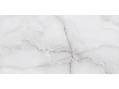 Πορσελανάτα πλακάκια δαπέδου Τεχνογρανίτη Sky Onyx Grey Glossy 60x120cm με Γυαλιστερή επιφάνεια.