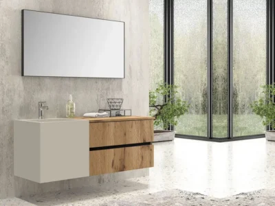 Έπιπλο μπάνιου Columbia CB-2 120cm με νιπτήρα Solid Surface 120cm.